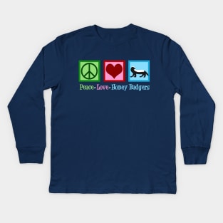 Honey Badger Love Kids Long Sleeve T-Shirt